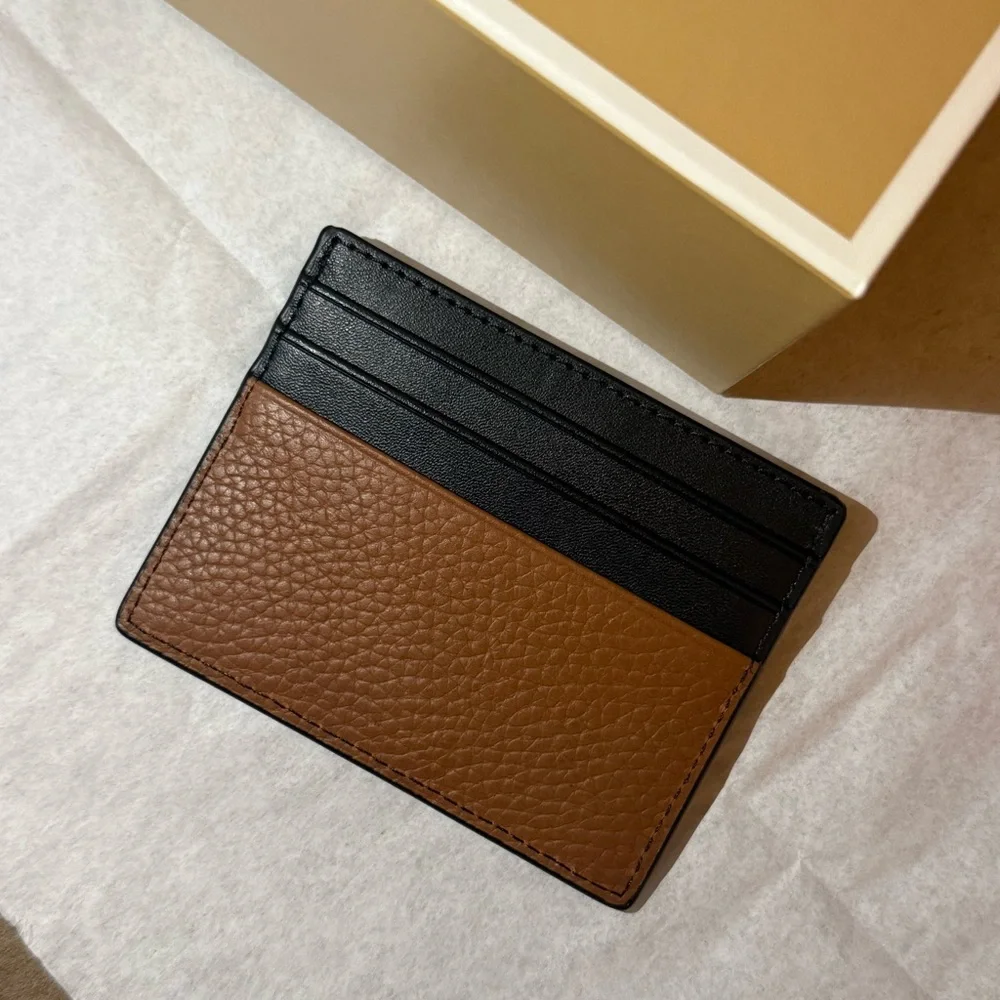 Michael Kors Two-Tone Black and Tan Card Holder